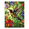 Tryadren Diamond Art Kit for Adults, Stained Glass Hummingbird Art