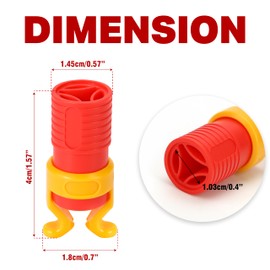 4 Pcs ABS Screw Gripper Holder Clamp Fixing Set for Drill, Fits Screwdrivers Bit Diameter of 6-8mm Holding Tool for Woodworking (Red)