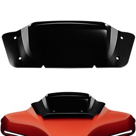 AILMOTO 5" Windshield Black Windscreen Compatible for Harley Davidson CVO Street Glide FLHXSE 2023-Up, Street Glide FLHX 2024-Later (Vertical 5", Horizontal 7")