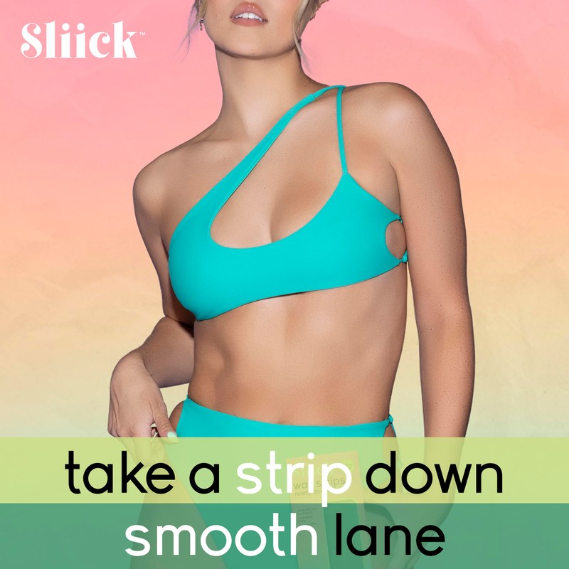 Sliick Ready-to-Use Wax Strips for Hair Removal – 40 Hair