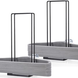 EASTTOWEST Hanger Organizer Stacker 2 Pack,Clothes Hanger Storage Rack Holder for Closet Laundry Room,Holds up 110 Wire Hanger