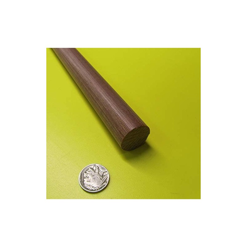 Micarta Canvas CE Phenolic Round Rod 1.00" (1") Diameter x