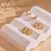 Gokeey Dainty Gold Hoop Earrings Set for Women, 14K Gold