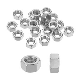 M METERXITY 20-Pack Metric Hex Nuts M18 x 2.5mm Thread Stainless Steel Hexagon Nut Hex Nut Metric Nuts for Machinery/Automotive/Repair/Industrial