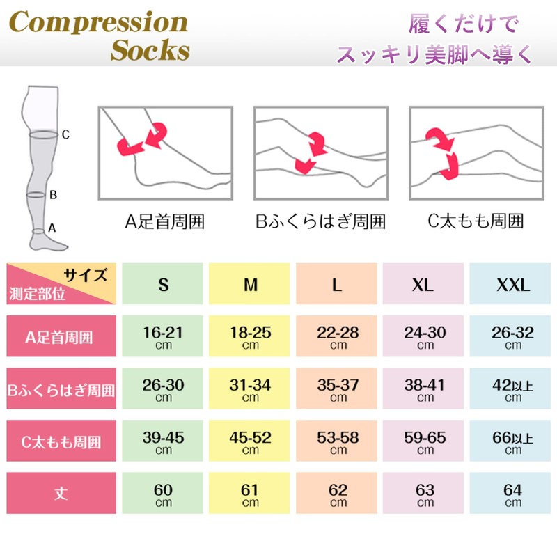 [SHUIII] Elastic Stockings, Compression Stockings, Beautiful Legs, Graduated Compression, Swelling