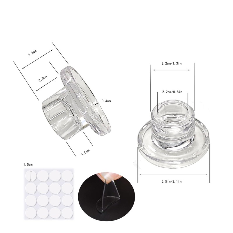 Glass Candlestick Holders: 20Pcs Small Taper Candle Holders Bulk Short