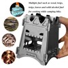 BlueDorado Ultralight Wood Burning Stove Portable Backpacking Stove Titanium Multi-Fuels