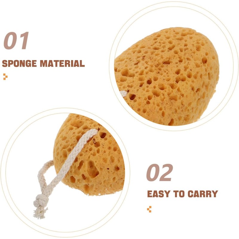 Esponjas de baño exfoliantes BAZEITFLOW – 2 pzas para ducha