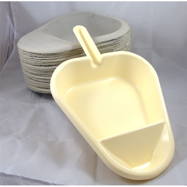 Slipper Pan Support and 25 Pulp Slipper Pan Liners
