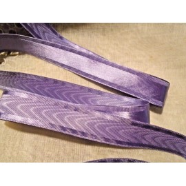 5/8" WIDE   SATIN EDGE MOIRE' RIBBON - JAPAN - REVERSIBLE. - LAVENDER