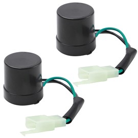 Minho 2Pcs Motorcycle 3 PIN Turn Signal Flasher Blinker Relay Compatible with Chinese GY6 Scooter Moped ATV UTV, 12V Silent Fasher Relay