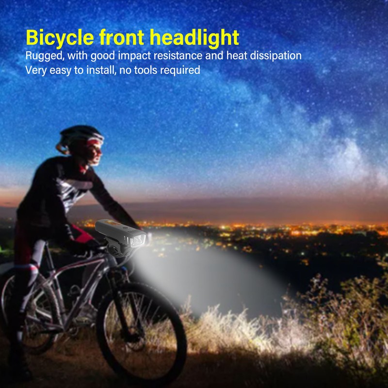 Bike Front Lights USB Rechargeable Adjustable Angle Electric Wheelchair Headlight