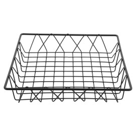 G.E.T. Square Heavy-Duty Iron Wire Utility Storage Basket for Pantry, Storage and More, 12" x 12" x 2"