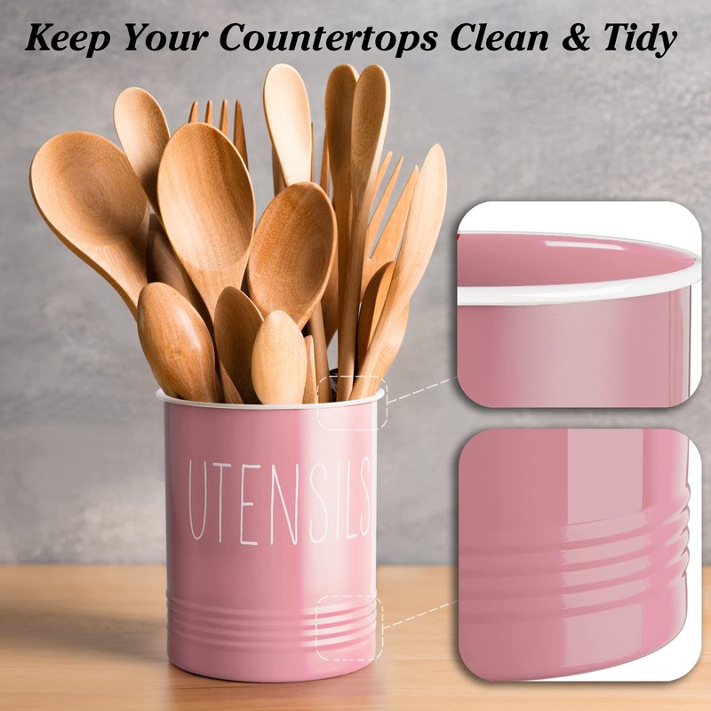 Bivvclaz Kitchen Utensil Holder - 6.7" Utensil Holder for Kitchen