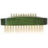 Kent Brushes Natural White Bristle Nail Brush Green
