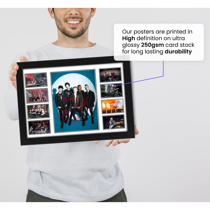 Sum 41 Rock Band Signed Poster Print- Limited Edition Autograph