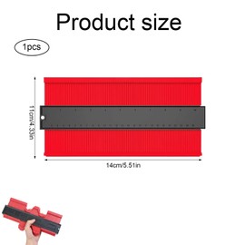 Contour Gauge Profile Tool, Profile Gauge Tool, 6 Inch Precise Copy Irregular Shape Scribing Tools Marking for Carpets, Tiles Measuring Woodworking Tools