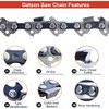 3PC 16 Inch Chainsaw Chain for TORO 51850 Flex-Force 60V