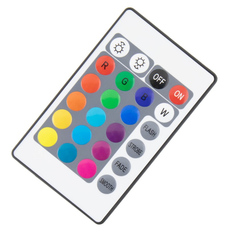 IR RGB Stripe Controller 24 Key, White, White