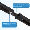 Hiiglxii Plug in Track Lighting with Power Cord, 8 Light