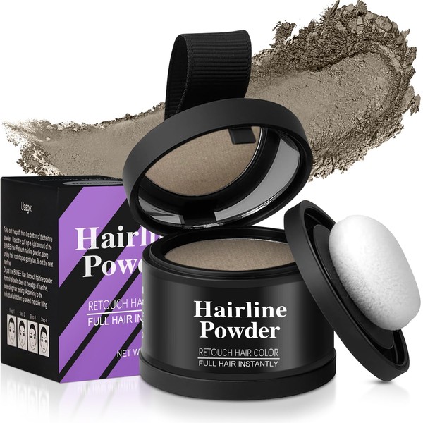 Hairline Sombra en Polvo, Polvo para Retocar Races de Cabello,