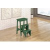 Boraam Niko Folding Step Stool-Equestrian Green, 24-Inch