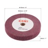 sourcing map 150mm x 25mm 320 Grit Non-Woven Polishing Burnishing
