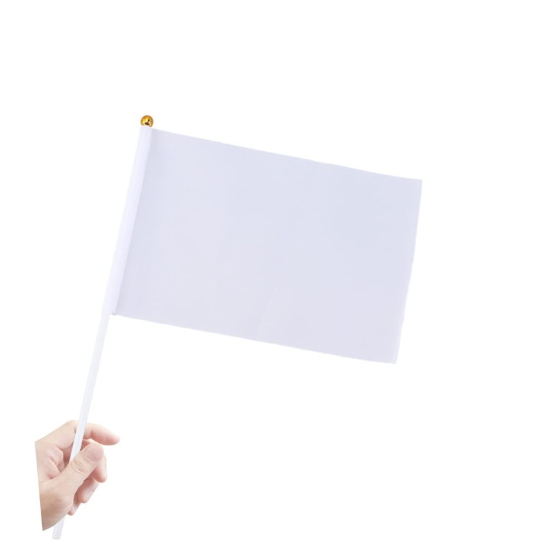 Kisangel 3sets Hand-cranked Flag Waving Banner Commanding Referee Flag Ideal