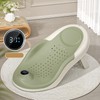 Foldable Baby Bath Support with Thermometer Slip Resistant Ergonomic Infant