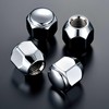 Daihatsu Light "Genuine Type" 4 Hole Aluminum Wheel Nuts Chrome