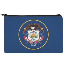 GRAPHICS & MORE Utah State Flag Pencil Pen Organizer Zipper Pouch Case