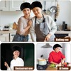 DtgEcd 3 Chefs Hats, Cotton Professional Chef Hat for Cooking,