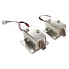 12V Solenoid Cabinet Lock 2-Pack – Fail-Unlocked Electric Drawer Lock,