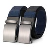 KASBAH Reversible Nylon Ratchet Belt for Men,Adjustable No-Hole Design for