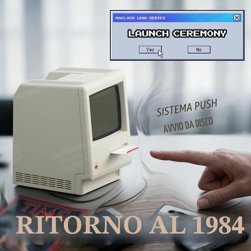MUMUQ Maclock WB-8 - Sveglia retrò pixel