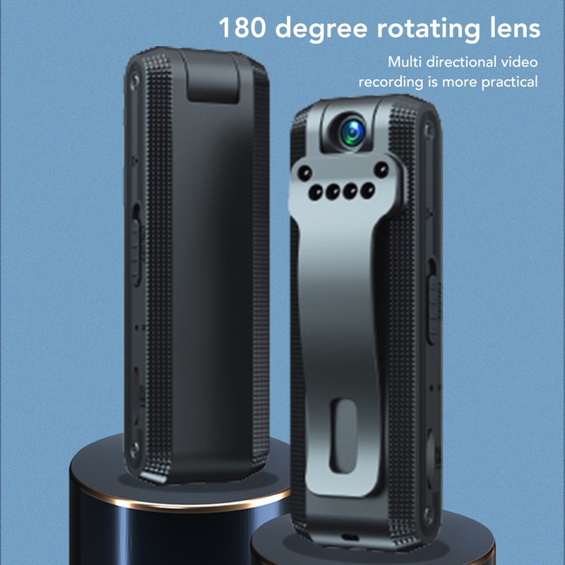 Voice Recorder Multifunction HD 1080P Clear Sound 180 Degree Rotating