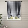 RLoncomix Tie Up Shade Buffalo Check Window Curtain Farmhouse Style