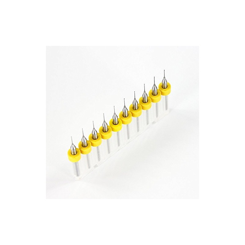 10 Pieces 0.4mm Carbide PCB Drill Bits, Print Circuit Board