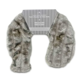 Revitale Fur Neck and Shoulder Hot Water Bottle (Slate Grey)