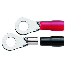 Audio-Technica TL8-M8R Cable Terminator (R Type Crimp Type) (Red/Black, 1 Each Piece) (Up to 8 Gauge, Screw Diameter 0.3 inches (8 mm)