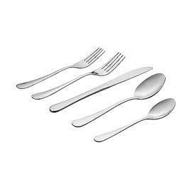 Godinger Flatware Set - Salad Forks, Dinner Forks, Knives, Table Spoons, and Teaspoons 20-Piece Stainless Steel