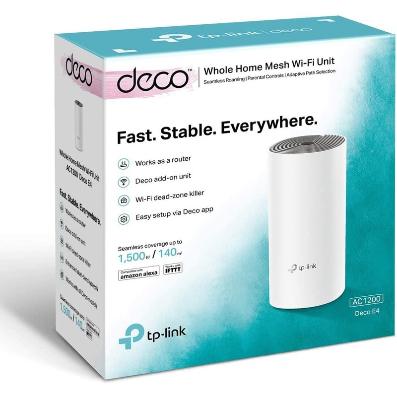 TP-Link Deco E4(1-pack) Sistema de Wi-Fi, Ac1200 en Malla para