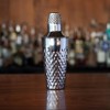 Viski Diamond Cocktail Shaker Set, 25 oz Faceted Stainless Steel
