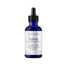 Dr. Tennant's Fulvic Super-Concentrate Liquid | Enhances Cellular Energy & Detoxification | Provides Essential Trace Minerals | 120-Day Supply