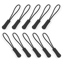 FineGood Zipper Tab, Zipper Pull, Zipper, Easy to Open and Close, Replacement Pulls, Practical, Repair, Replacement, Anti-Slip, Easy to Grip, Simple, Bag Pouch, Zipper Extension, 2 Colors (10 Pieces