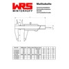 WRS Prez Vernier Calliper with Locking Screw, DIN 862, Rustproof,