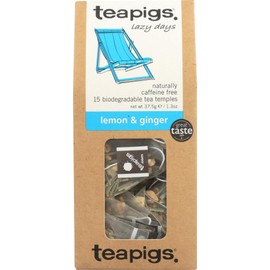 teapigs Lemon and Ginger Tea, 1.32 Ounce (2 Pack)