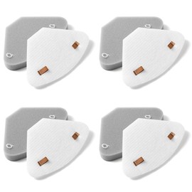 4 Pack IP3251 IP3252 IP3124 Auto Empty Dock Pre Motor Exhaust Foam Felt Filter Assemblies compatible with Shark Cordless PowerDetect Clean Empty Lightweight Stick Vacuum Auto Empty System, XAFFIP3251