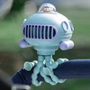Stroller Fan USB Rechargeable Bladeless 3 Speeds Quiet 90° Auto