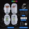 MAZERO 9-row SMD Explosive Flashlight, 7 Colors, RGB Strobe Light,